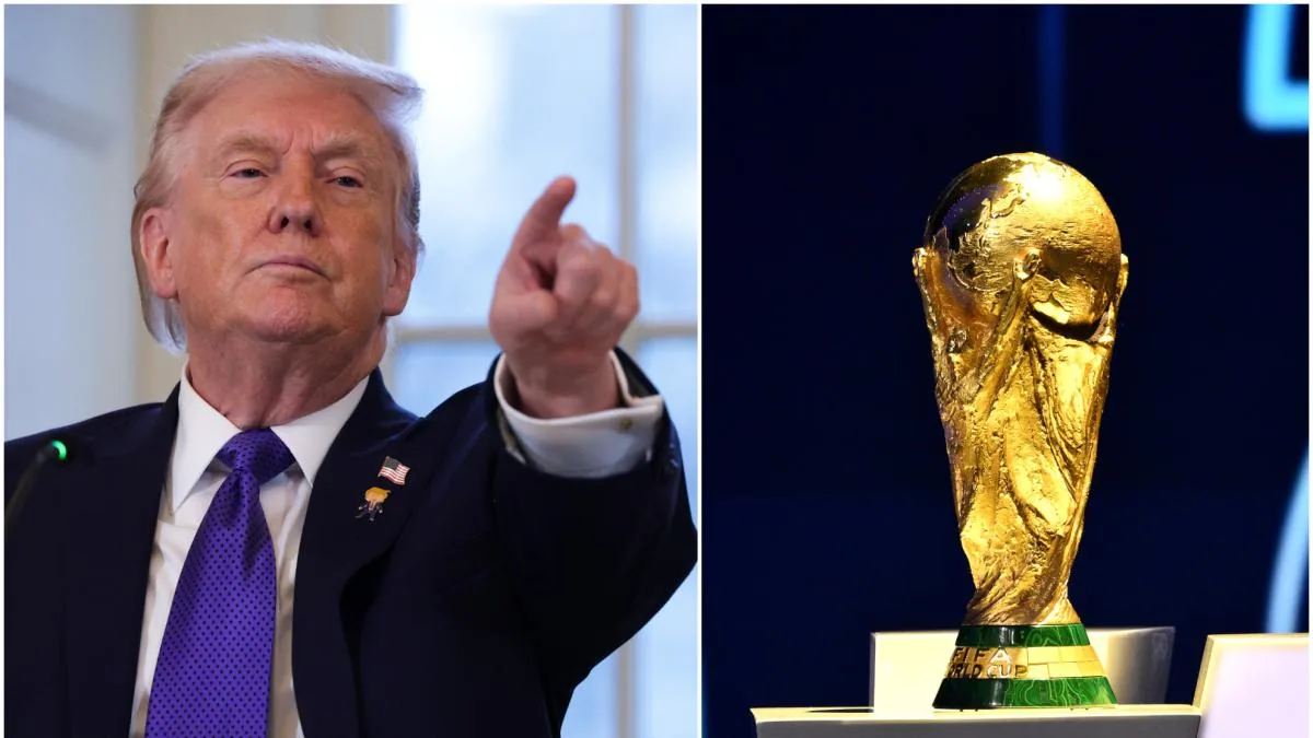 Donald Trump celebrando el éxito deportivo y financiero del Mundial 2026 en estadios de Estados Unidos